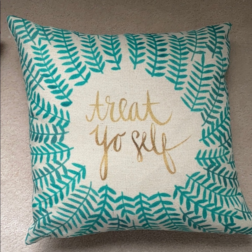 “Treat Yo Self” Pillow Cover